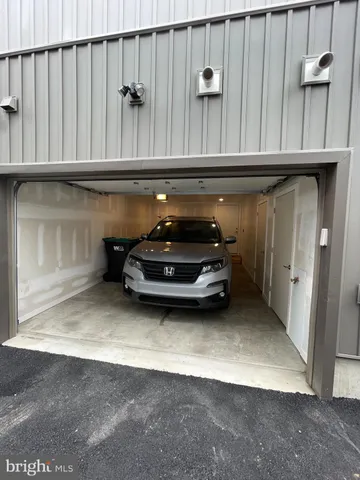 a car parked in a kitchen