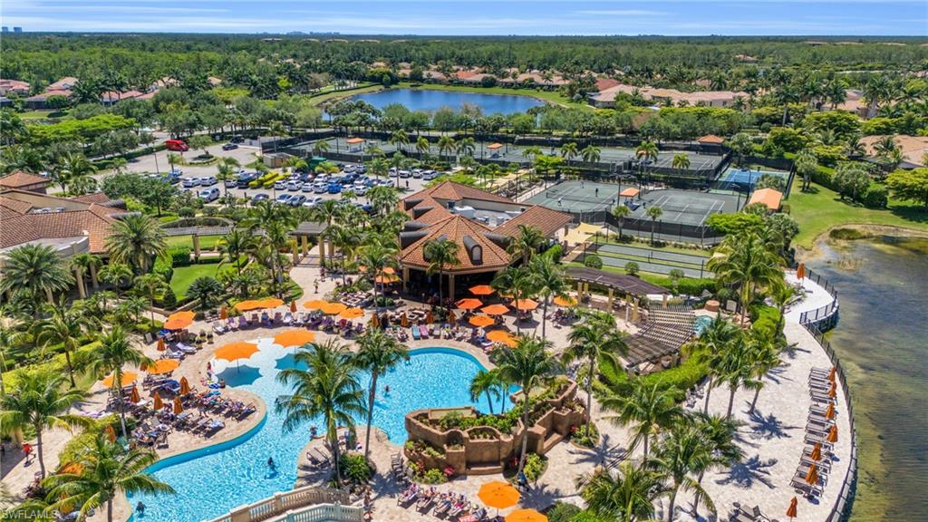 9578 Trevi Court, Unit 5124 Naples, FL 34113 - Photo 22 of 40 an aerial view of residential houses with outdoor space