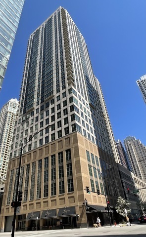 a view of a tall building
