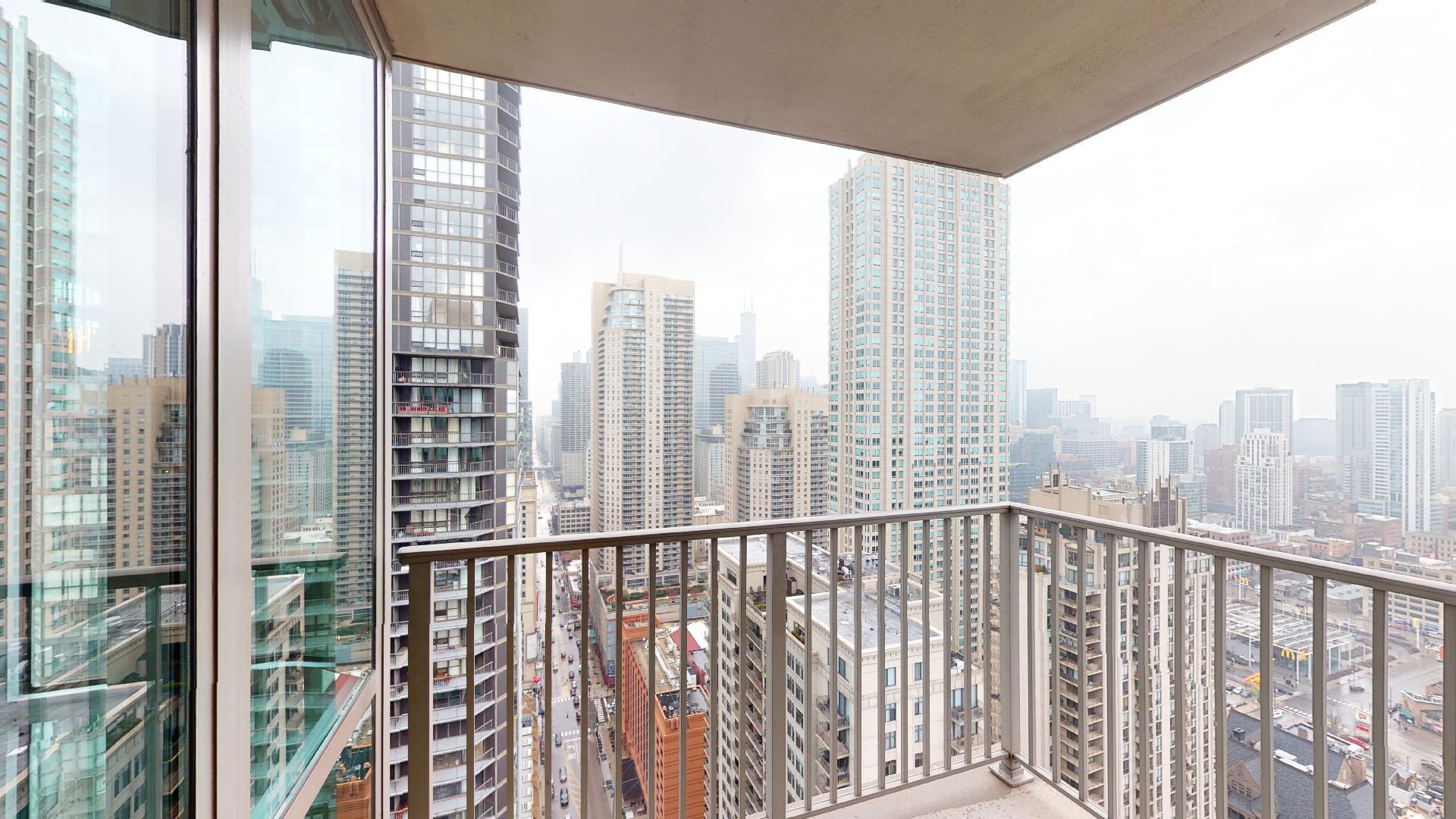 2 East Erie Street, Unit 3605 Chicago, IL 60611 - Photo 16 of 30 a view of a city from a balcony