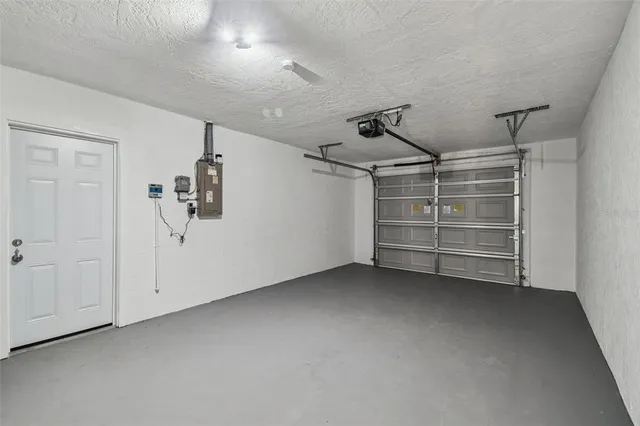 a aerial view of a house with a garden