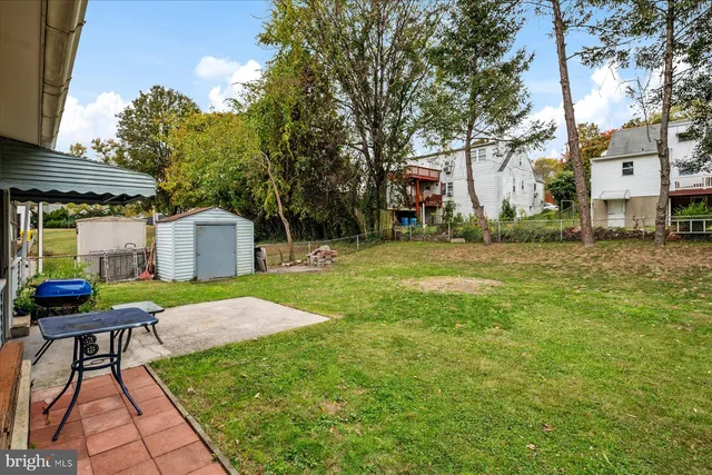 an aerial view of a house with a swimming pool