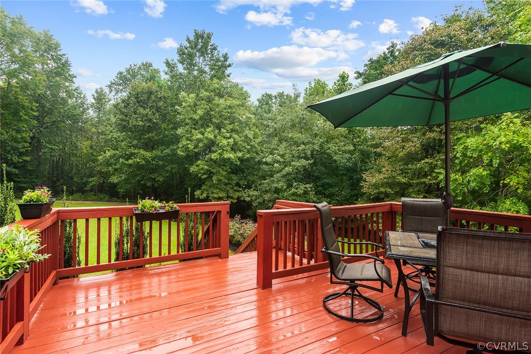 739 Glebe Landing Road Center Cross, VA 22437 - Photo 6 of 46 Spacious deck overlooking the yard and patio.