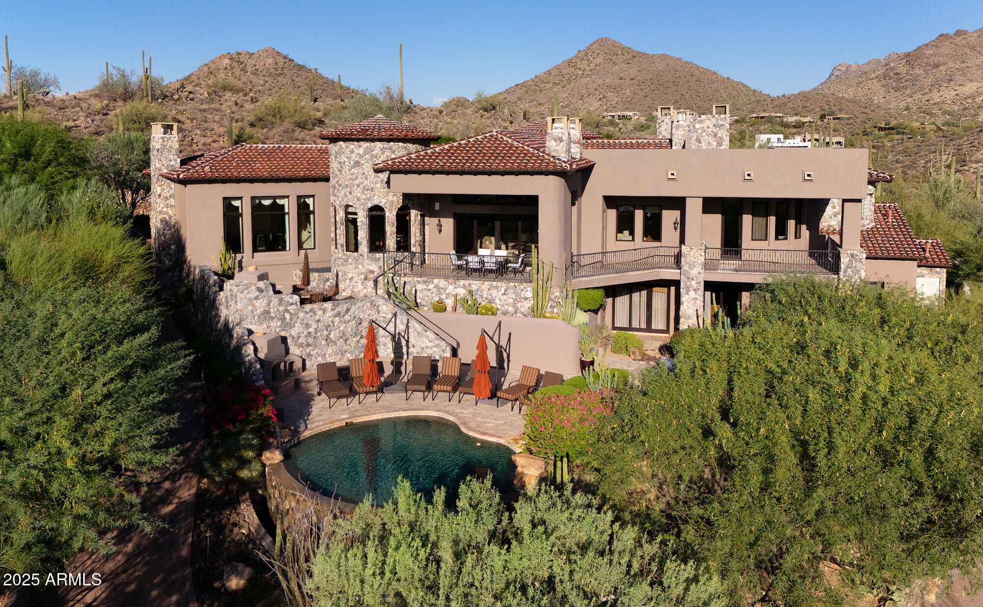 10801 East Happy Valley Road, Unit 119 Scottsdale, AZ 85255 - Photo 47 of 51 an aerial view of a house with a yard and balcony