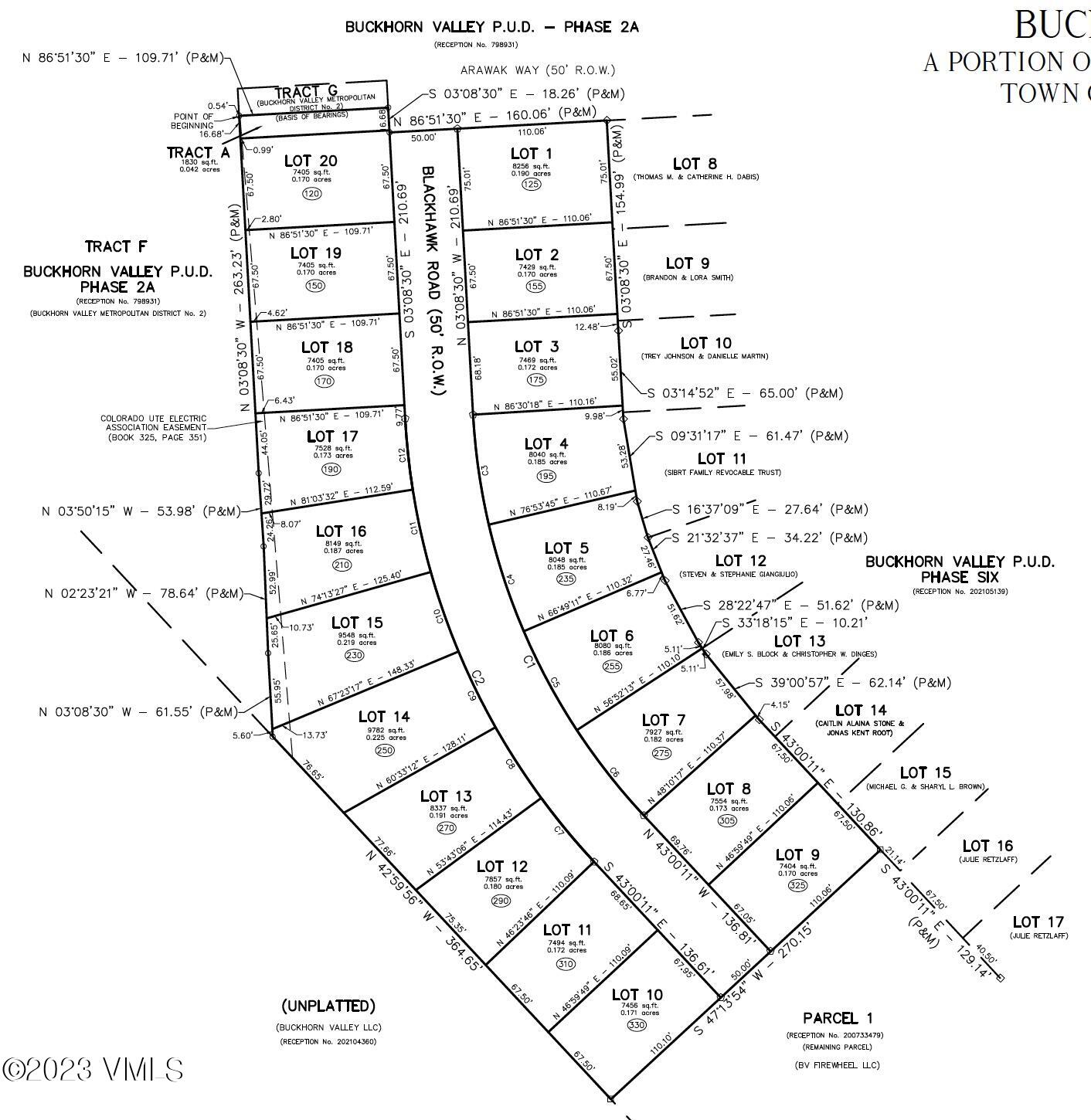 330 Blackhawk Road Gypsum, CO 81637 - Photo 7 of 17 BV7 Plat Map