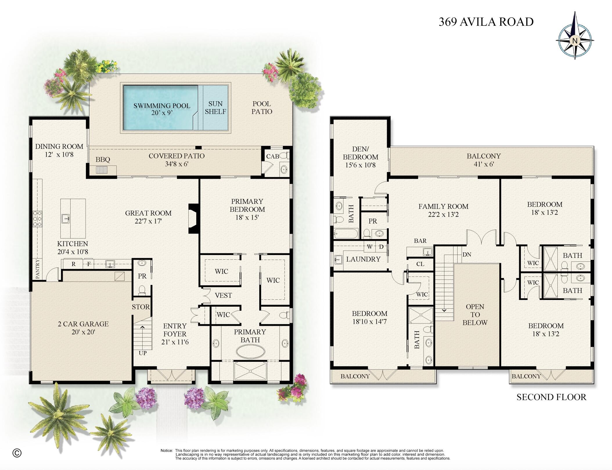 369 Avila Road West Palm Beach, FL 33405 - Photo 58 of 58 Floor Plan