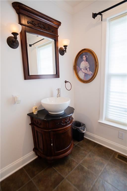 110 Mae Lane Uniontown, PA 15401 - Photo 25 of 41 a bathroom with a sink and a mirror
