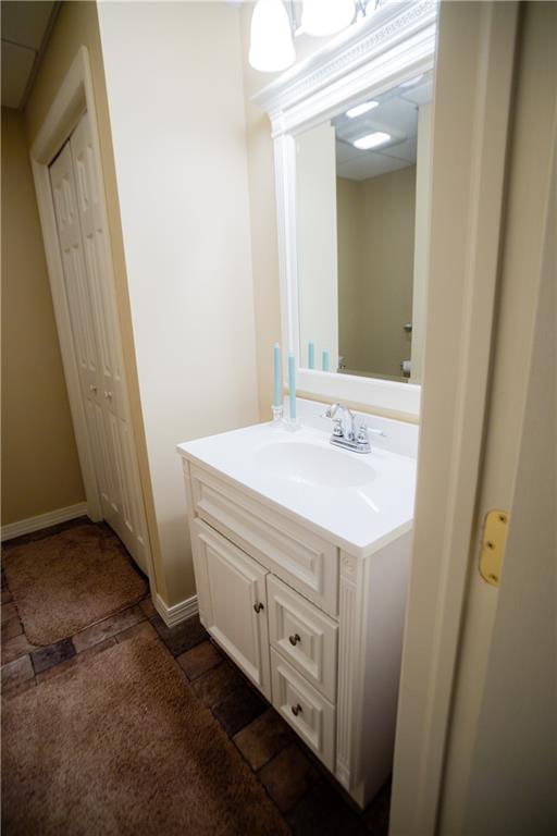 110 Mae Lane Uniontown, PA 15401 - Photo 39 of 41 a bathroom with a sink and a mirror