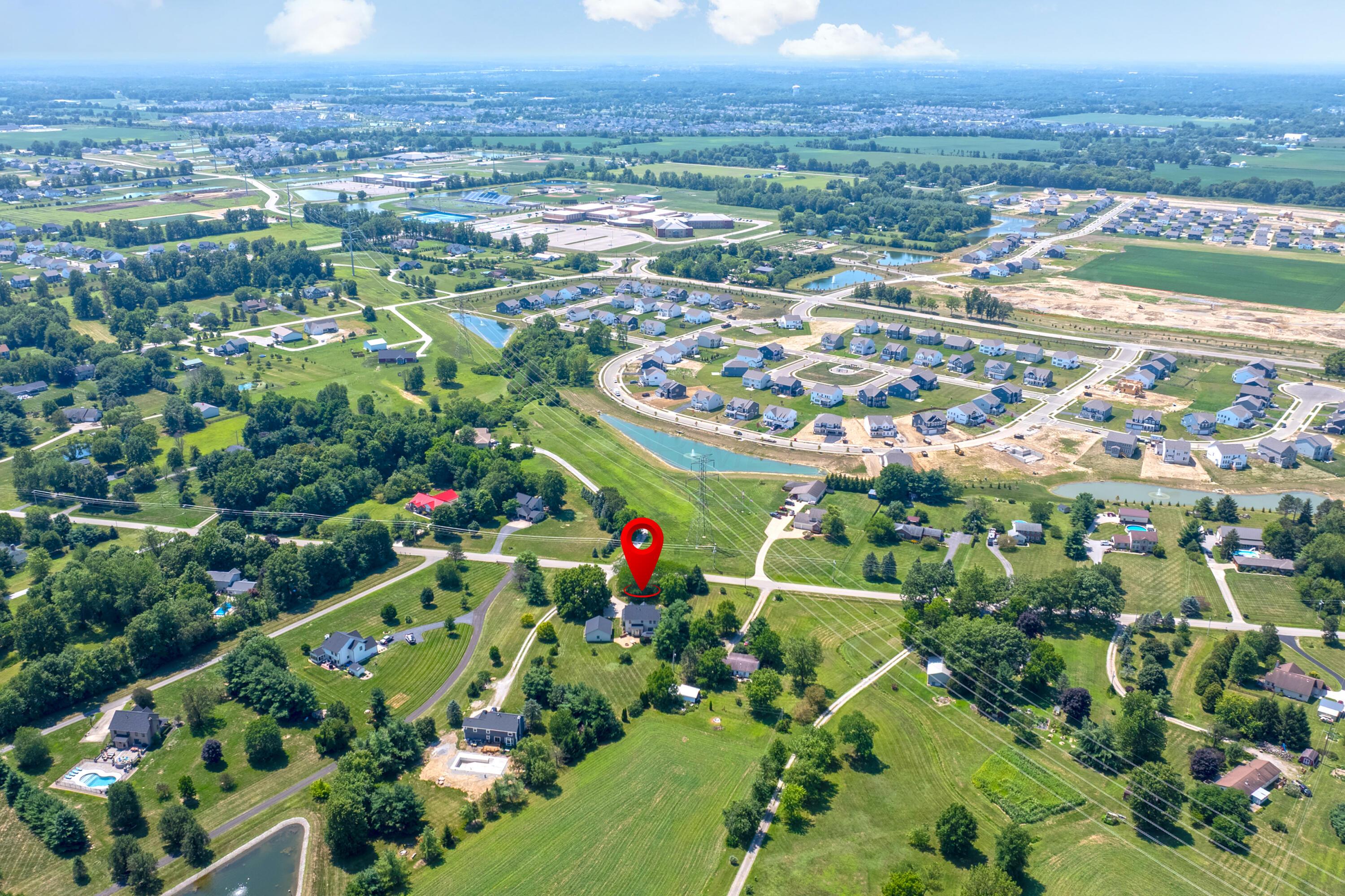 1515 Dale Ford Road Delaware, OH 43015 - Photo 72 of 74 72. Front Aerial View