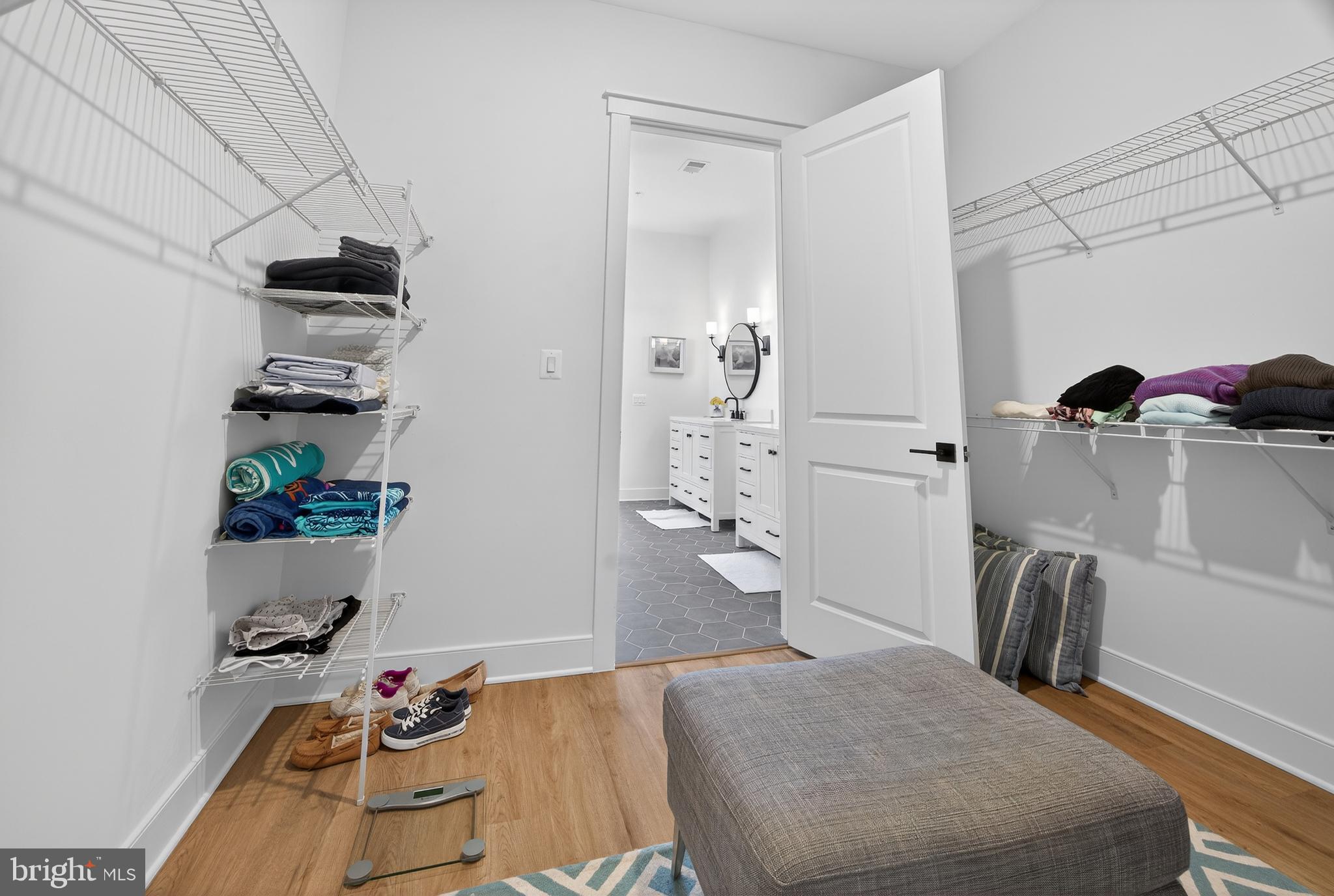528 Warbler Way Chester, MD 21619 - Photo 17 of 29 a bedroom with a bed and ceiling fan