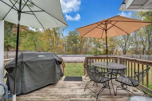 a house view with a garden space