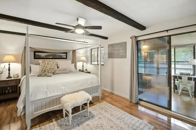 a room with furniture and a window