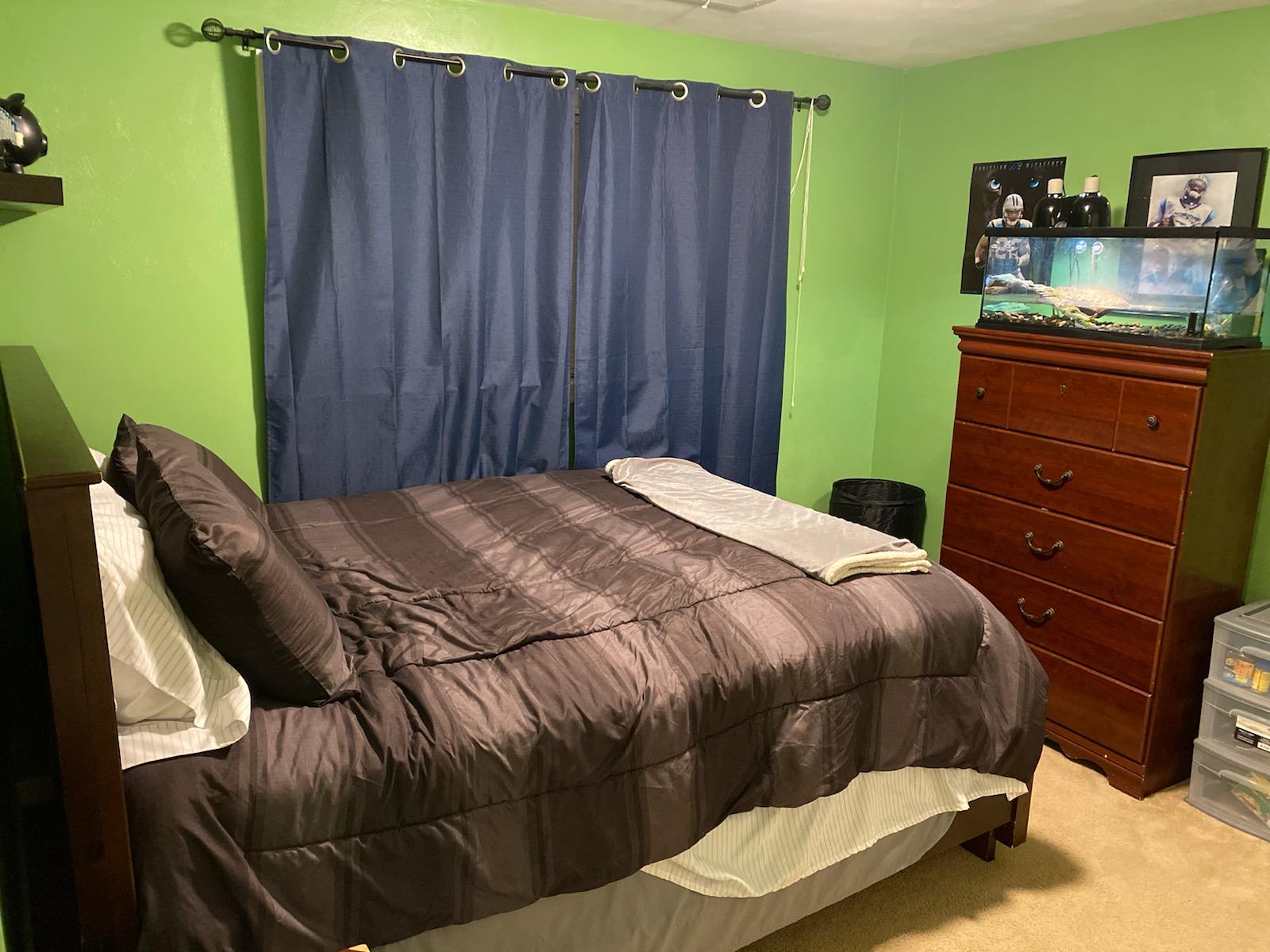 601 Olney Road Vinton, VA 24179 - Photo 18 of 18 a bedroom with a bed and cabinet