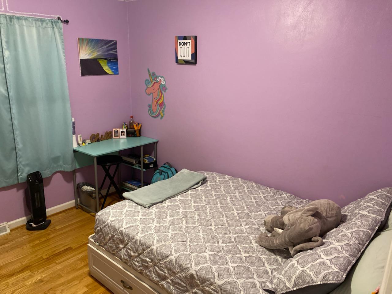 601 Olney Road Vinton, VA 24179 - Photo 10 of 18 a bedroom with a bed and a table