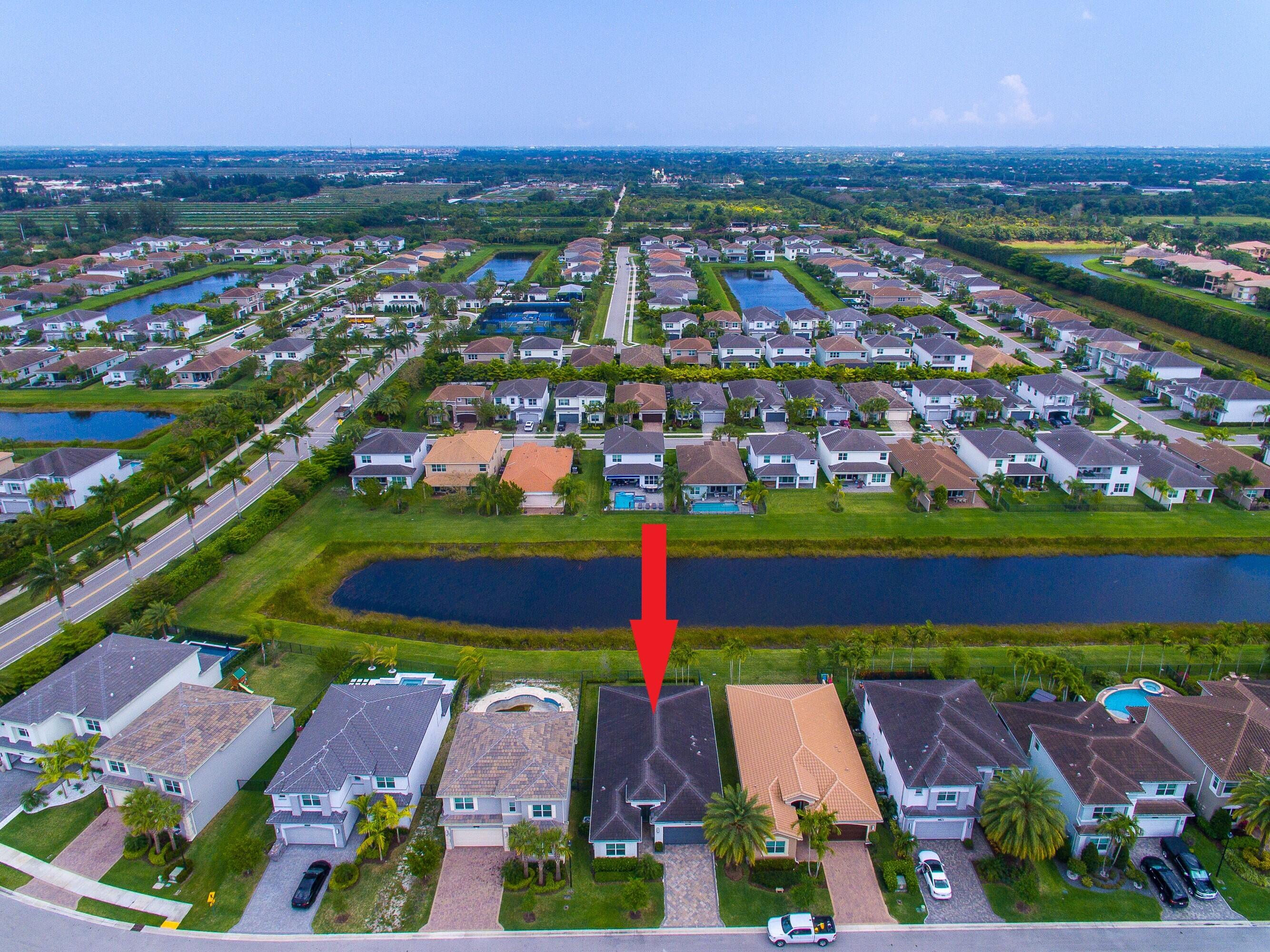 15380 Blue River Road Delray Beach, FL 33446 - Photo 28 of 31 a view of city and lots of trees and houses