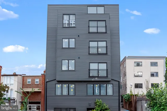 a building view with a outdoor space