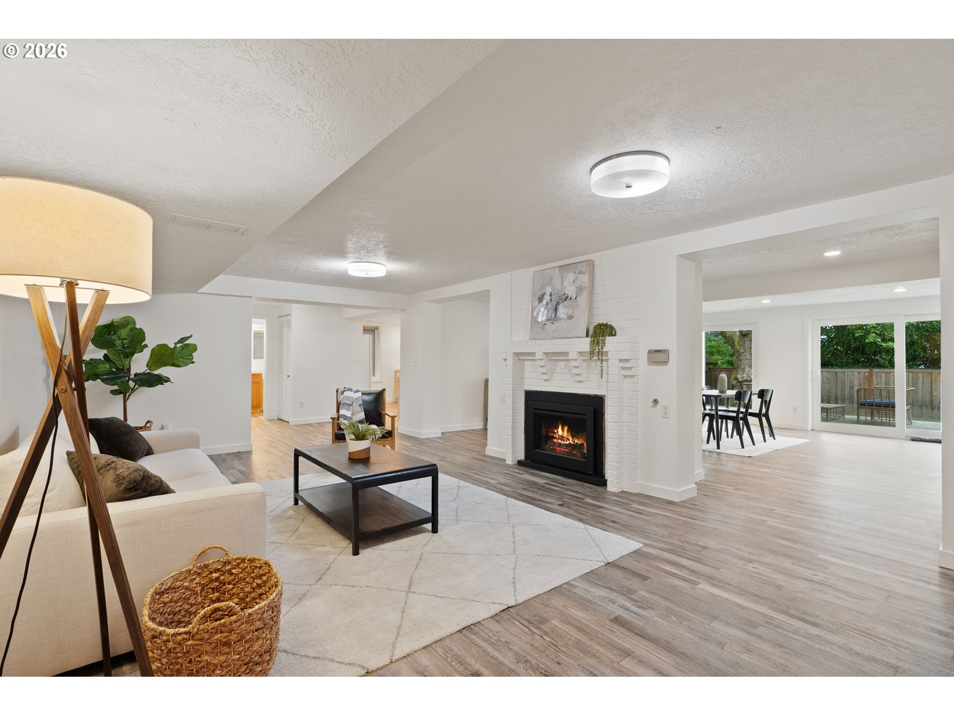 8120 Southwest Maple Drive Portland, OR 97225 - Photo 28 of 48 a living room with furniture and a fireplace