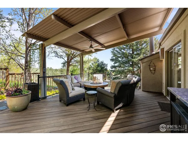 a view of outdoor space with seating space