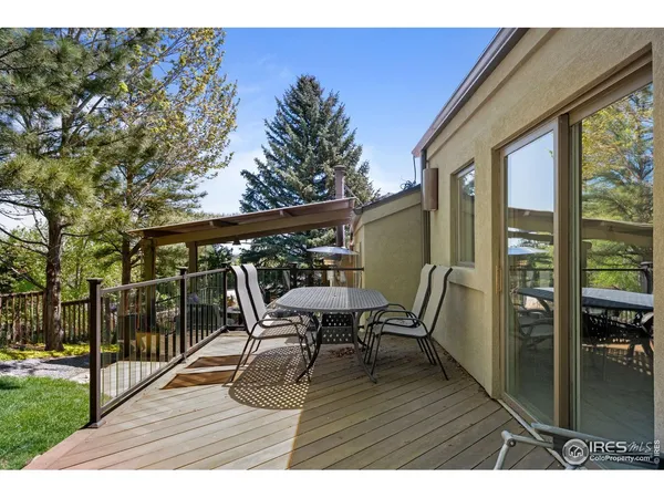 a view of outdoor space with seating space