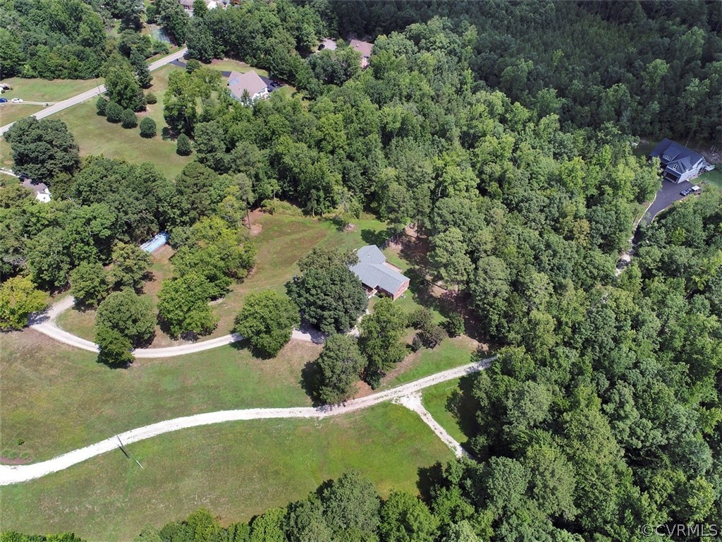 11311 Bundle Road Chesterfield, VA 23838 - Photo 36 of 38 an aerial view of a house with a yard