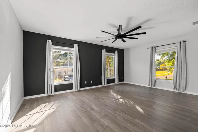 a view of a swimming pool with a swimming pool