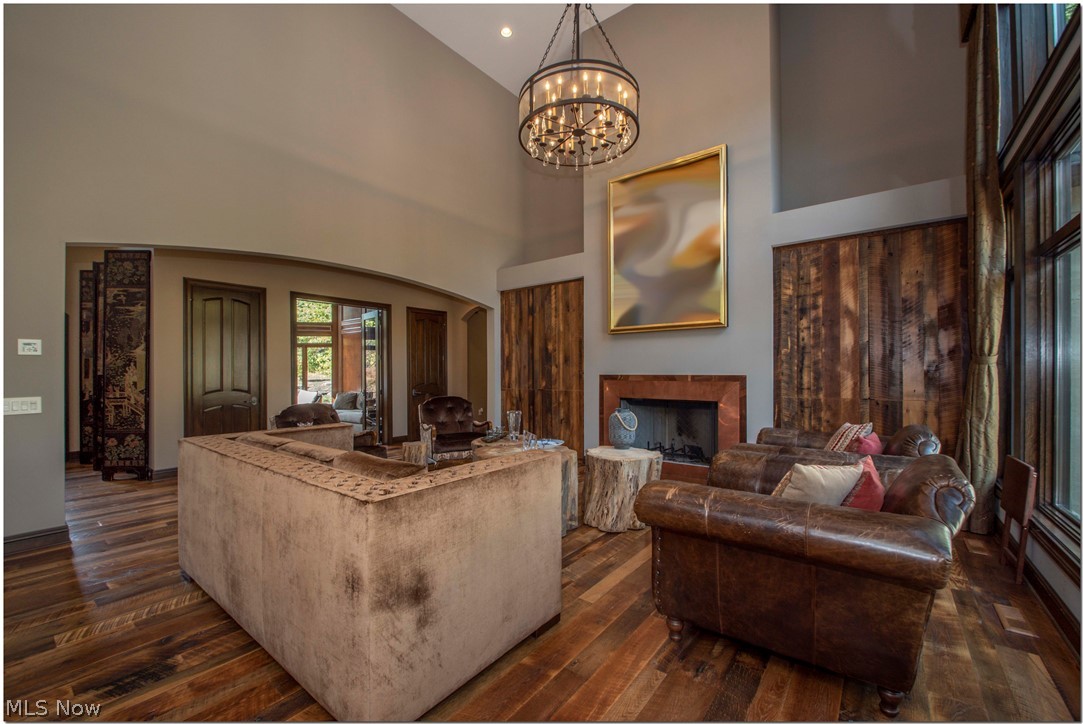 2783 Som Center Road Chagrin Falls, OH 44022 - Photo 5 of 33 The 2 story great room features a fireplace with copper surround flanked by built-ins