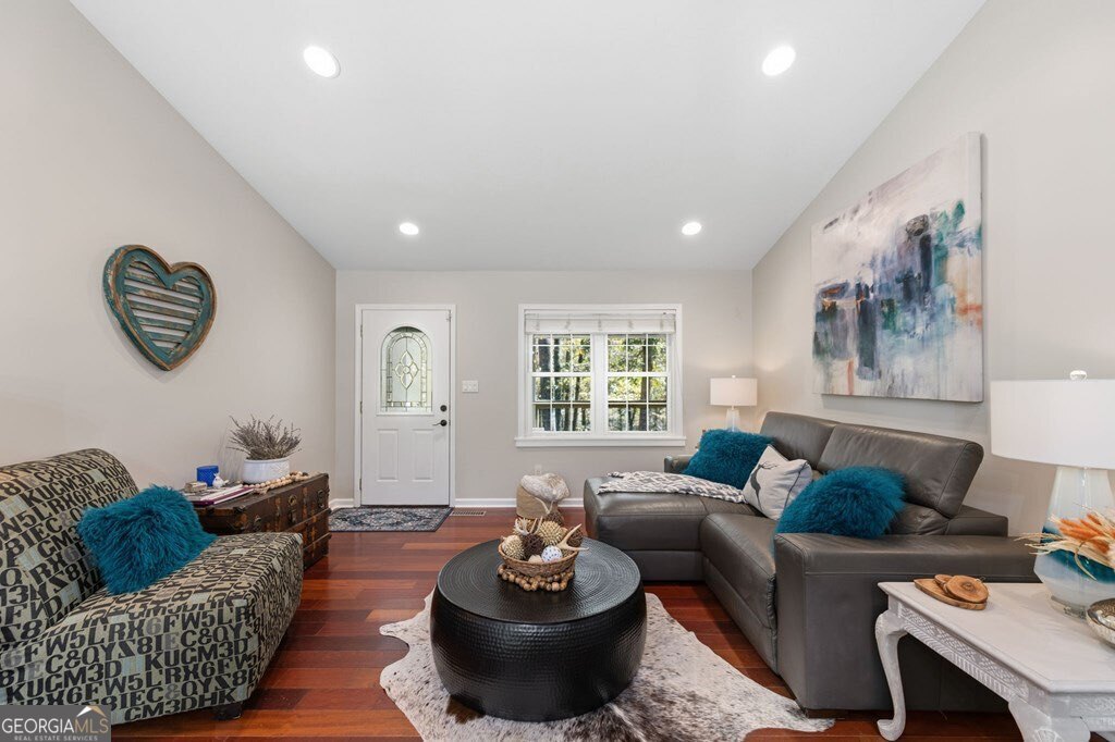 224 Timber Ridge Lane Ellijay, GA 30540 - Photo 21 of 61 a living room with furniture and a large window
