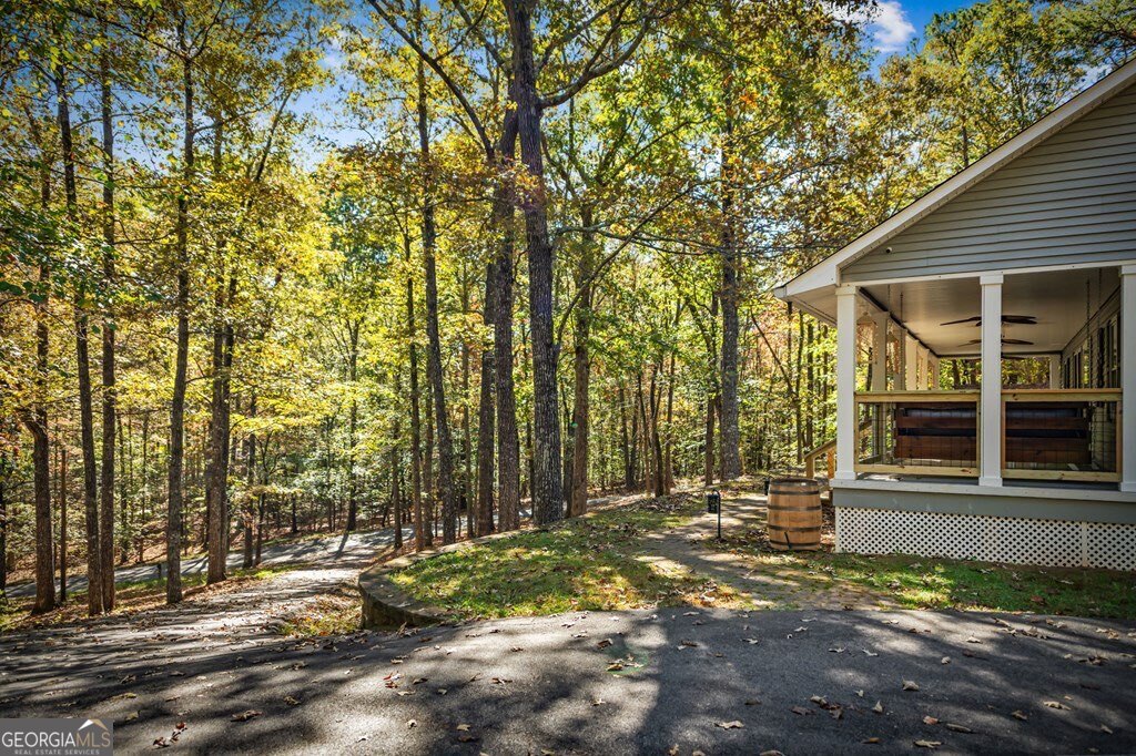 224 Timber Ridge Lane Ellijay, GA 30540 - Photo 55 of 61 a view of a house with backyard and trees