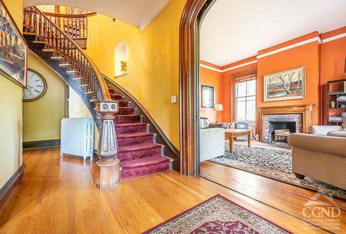 5 Willard Place Hudson, NY 12534 - Photo 3 of 26 a view of entryway and hall with wooden floor
