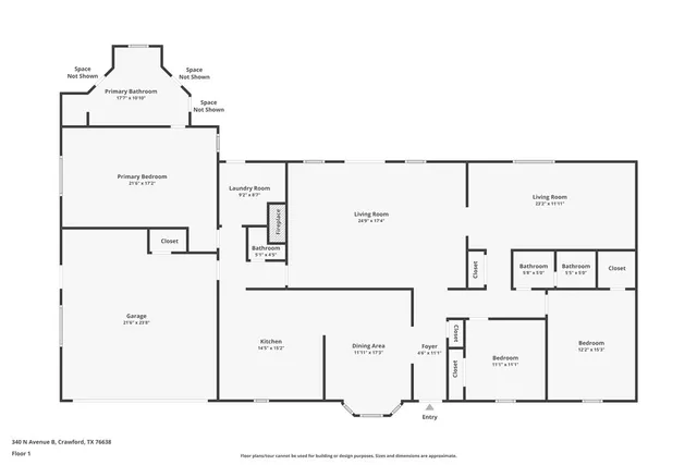 $349,000 | 340 Ave B N Crawford Tx 76638 North, Crawford, TX 76638