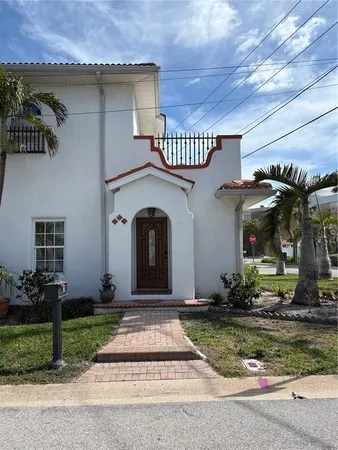 a front view of a house