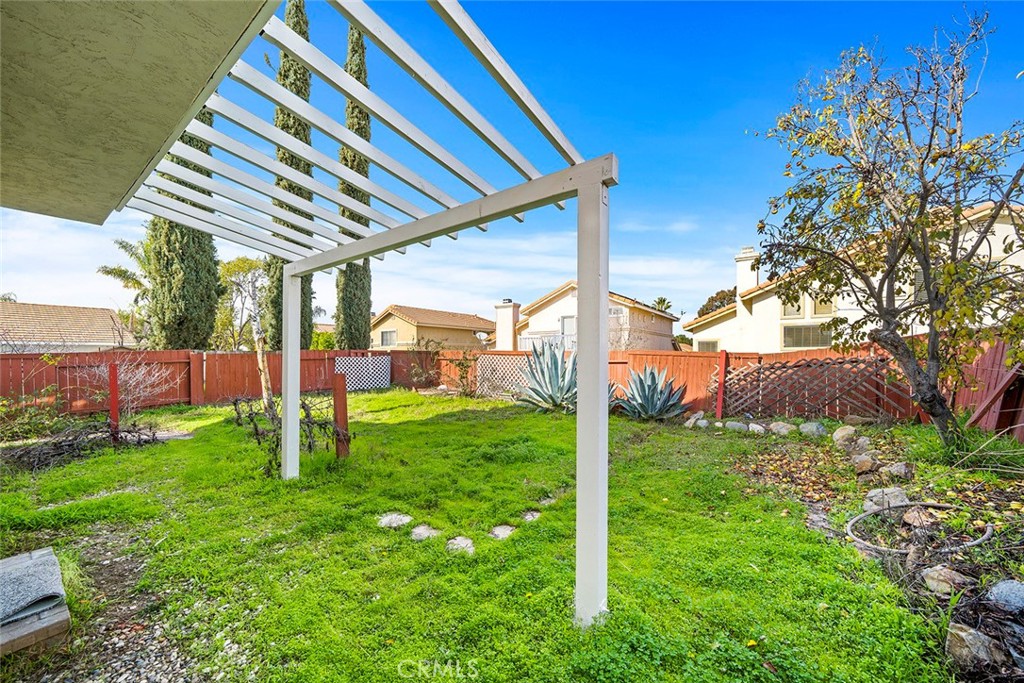 33034 Romero Drive Temecula, CA 92592 - Photo 21 of 21 a backyard of a house with plants and wooden fence