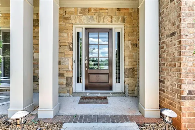 a view of a entryway door of the house