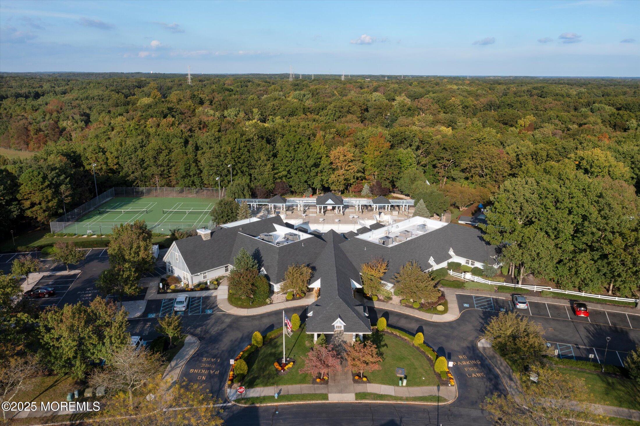 12 Thatcher Court Jackson, NJ 08527 - Photo 37 of 50 an aerial view of residential house with outdoor space and trees all around