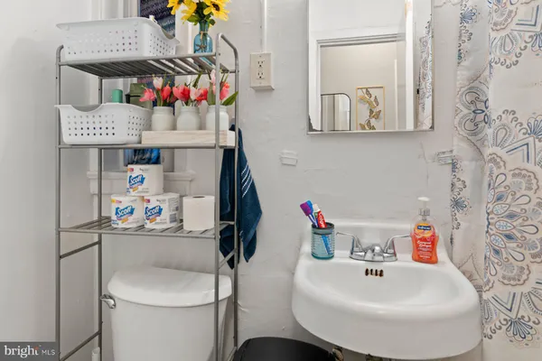 a bathroom with a sink and a toilet