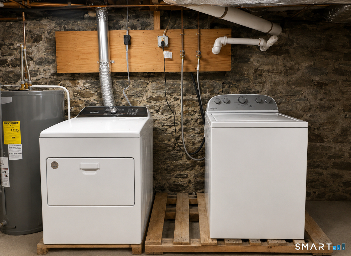 493 High Street Milford, CT 06461 - Photo 9 of 10 a utility room with dryer and washer