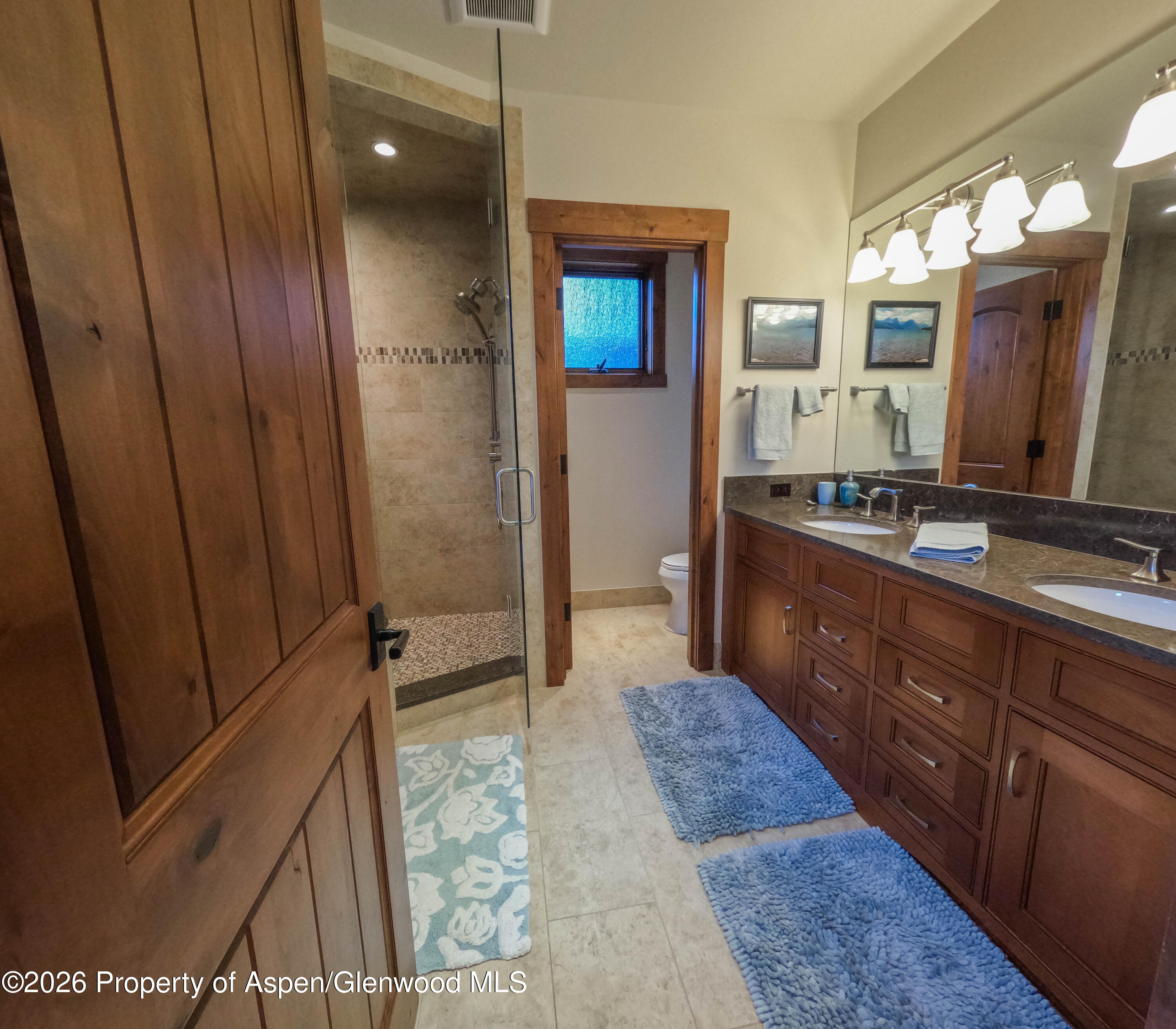 109 Valley Court Basalt, CO 81621 - Photo 23 of 41 a bathroom with a sink a mirror and a shower