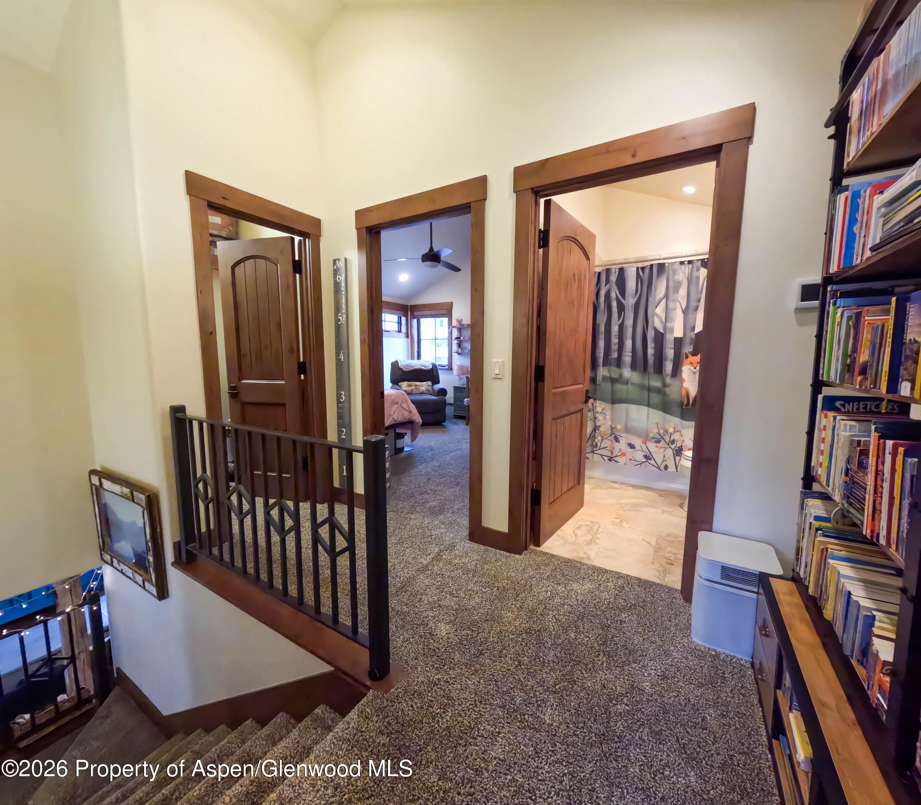 109 Valley Court Basalt, CO 81621 - Photo 35 of 41 a view of a hallway with wooden floor and entryway