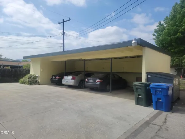 a view of a car garage