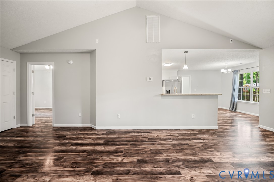2099 Yacht Club Road Hayes, VA 23072 - Photo 12 of 42 a view of kitchen and empty room