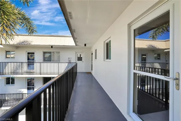 a view of a balcony