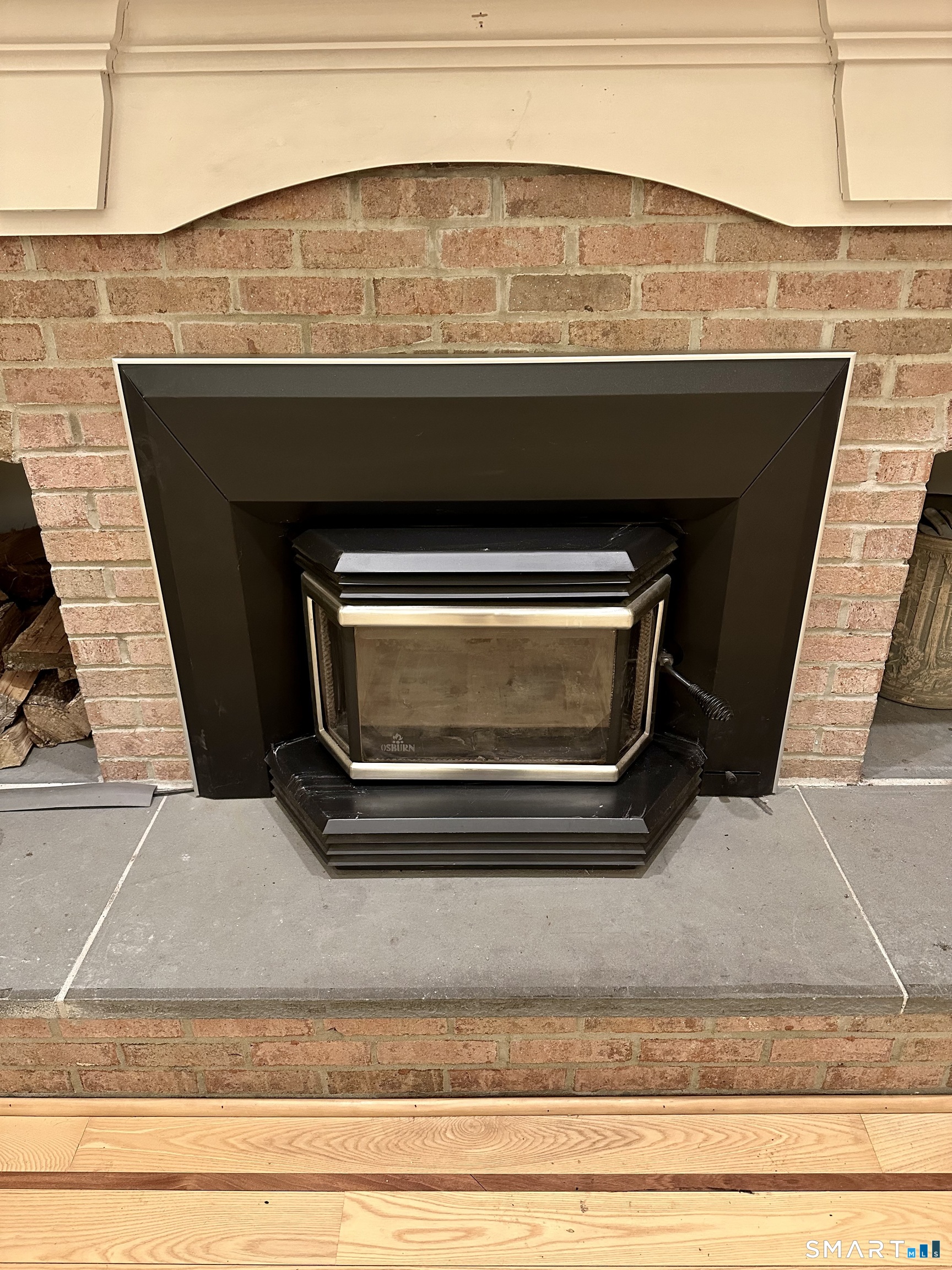 455 Chesterfield Road Montville, CT 06370 - Photo 33 of 40 Fireplace Insert installed in 2013. Wood from the property saved about a tank to a tank and a half of oil every cold winter.