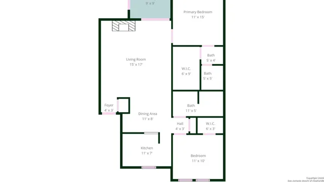 $1,295 | 4212 Medical Drive, Unit 306, San Antonio, TX 78229