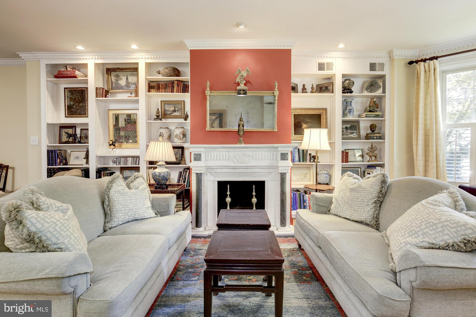 137 D Street Southeast Washington, DC 20003 - Photo 3 of 27 a living room with furniture and a fireplace