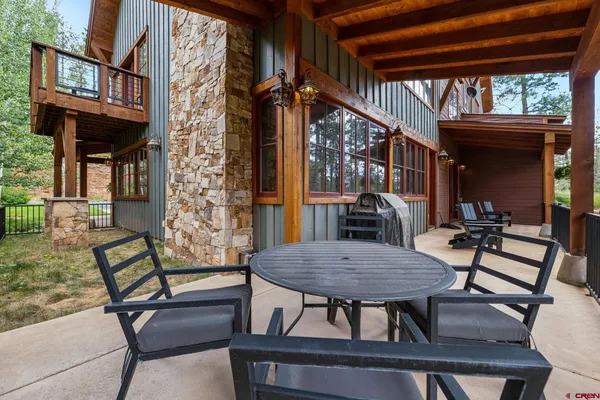 front view of house with a patio