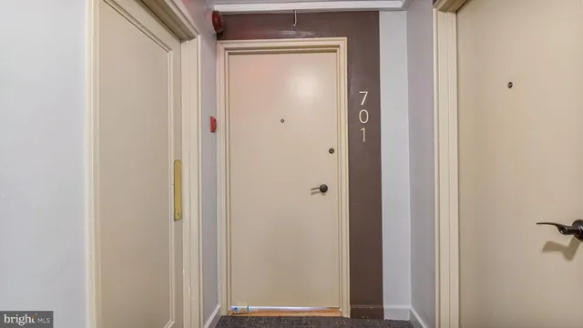 a view of front door