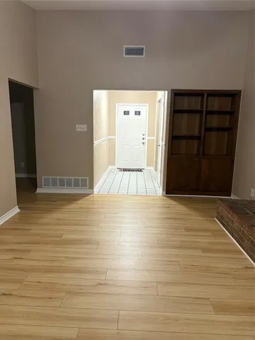 a view of an empty room