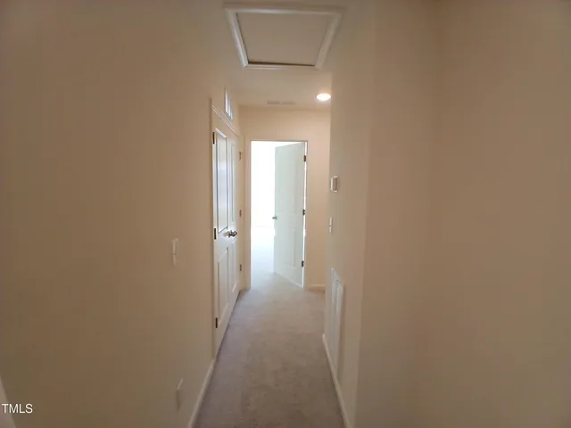 a view of a hallway with a elevator