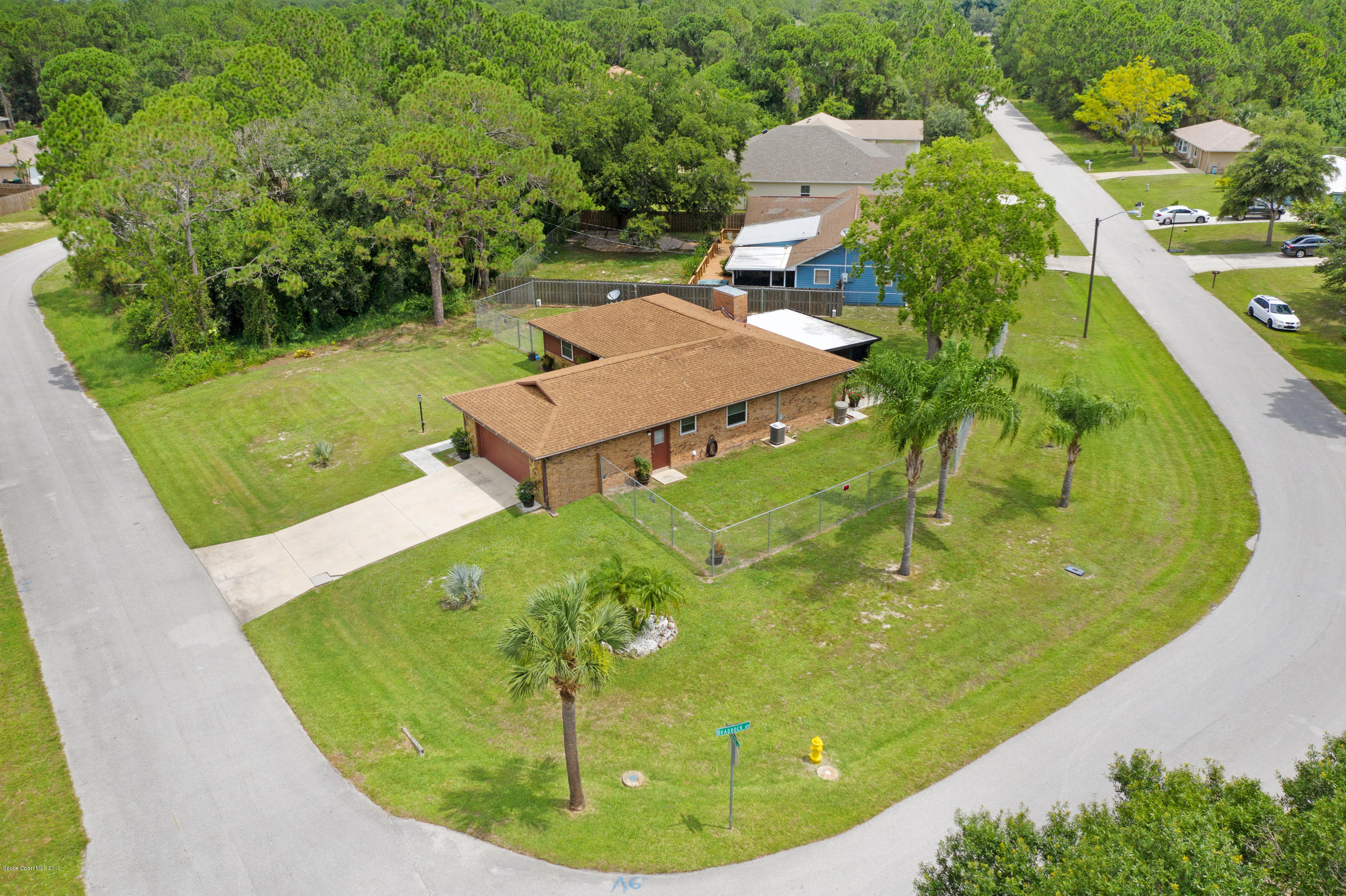 993 Cherokee Road Southeast Palm Bay, FL 32909 - Photo 27 of 35 Corner lot Ariel