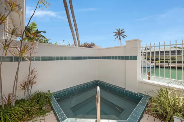 a view of balcony with a potted plant
